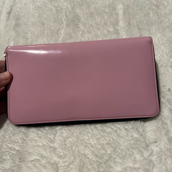 Celine Zip Around Leather Wallet in Pink - Picture 5 of 7